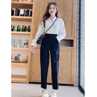 Sét Bộ Nữ Sơ Mi Trắng Tinh Khôi Phối Quần Âu Siêu Sang - Winchois