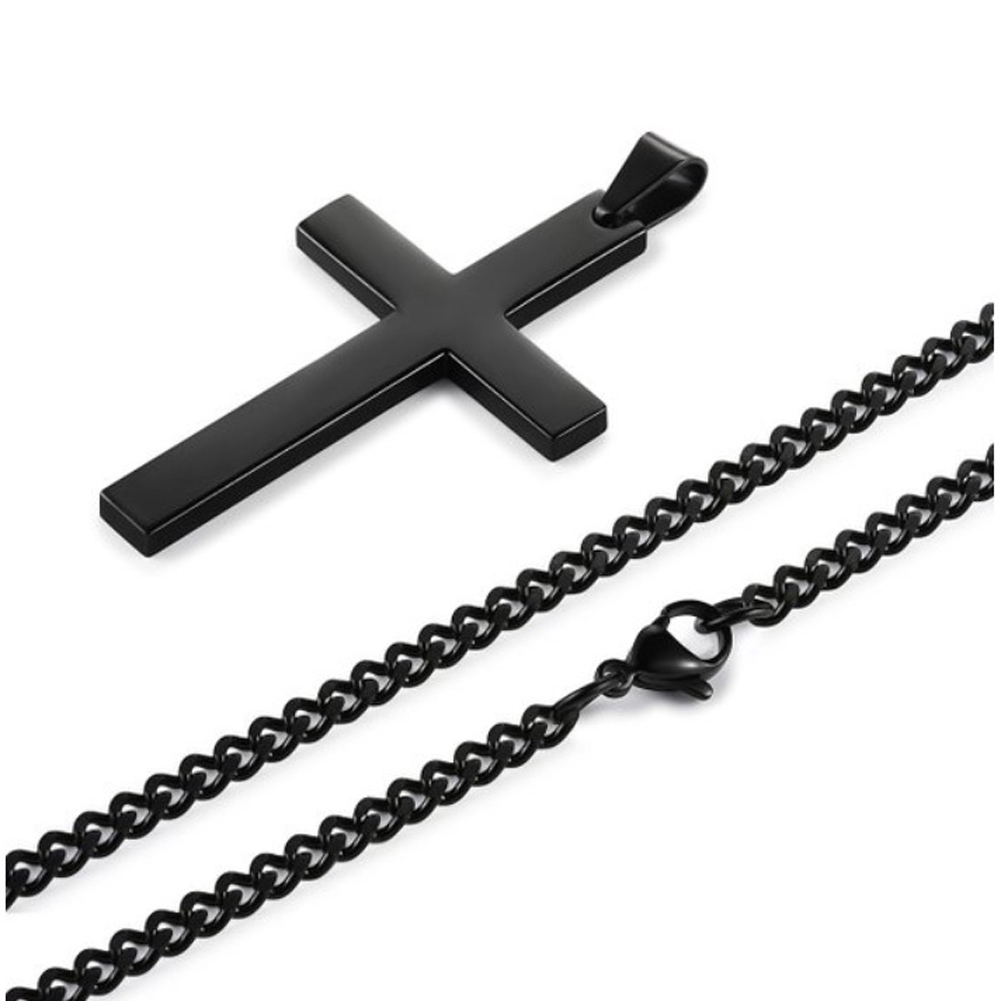 [ 1 Pc Pack ] [ Women Men Cross Pendant Necklaces ] [ Stainless Steel material ]