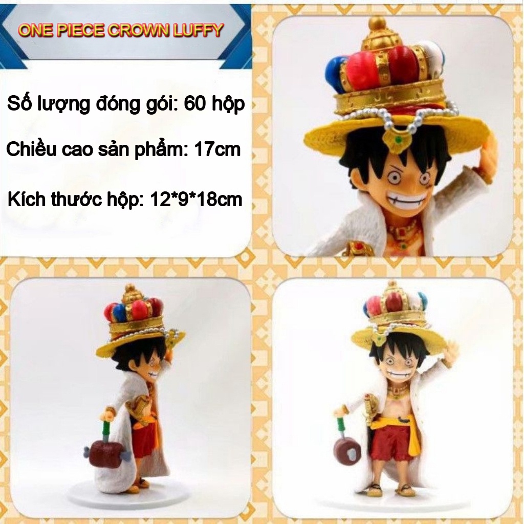 Mô hình One Piece - Figure One piece Vua Luffy phong cách chibi dễ thương cao 17cm full BOX