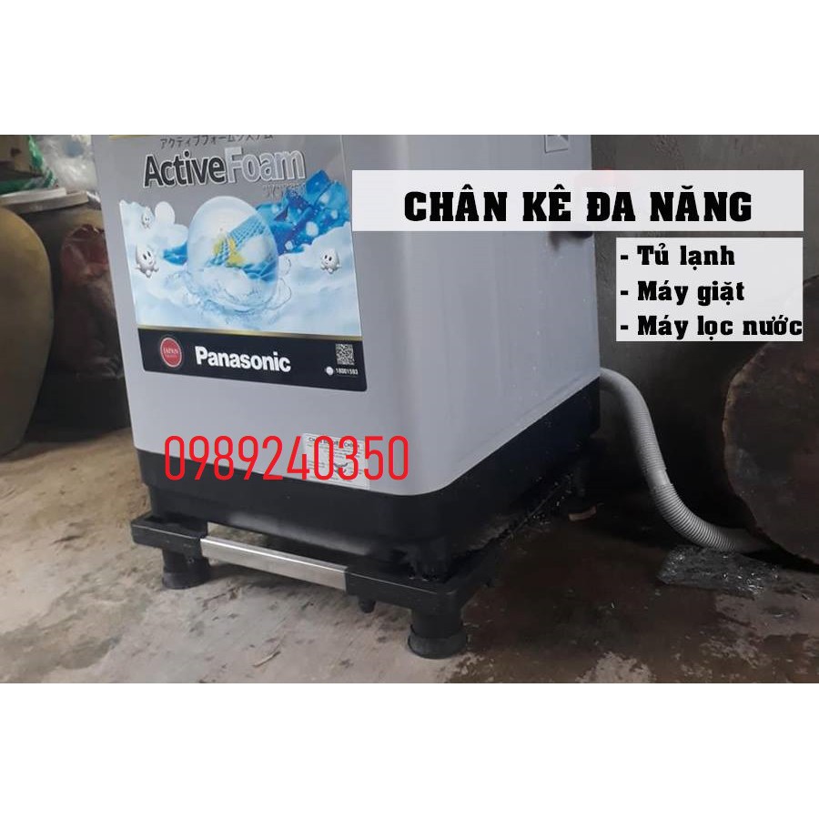 Chân kệ để máy giặt, tủ lạnh, máy rửa bát đa năng thanh inox chống trơn chạy