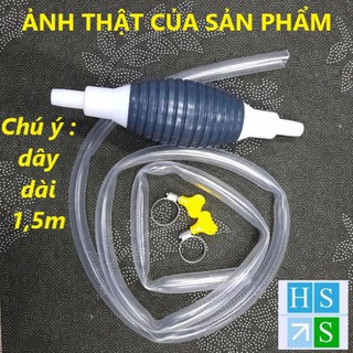 Bơm hút chất lỏng đa năng kèm 2 khóa (Dài 1,5m) Dụng cụ hút nước, rượu, xăng dầu đơn giản hiệu quả - NPP HS Shop