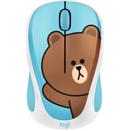 Chuột không dây Logitech in họa tiết LINE FRIENDS dễ thương cho văn phòng Wireless Mouse Cute Mice