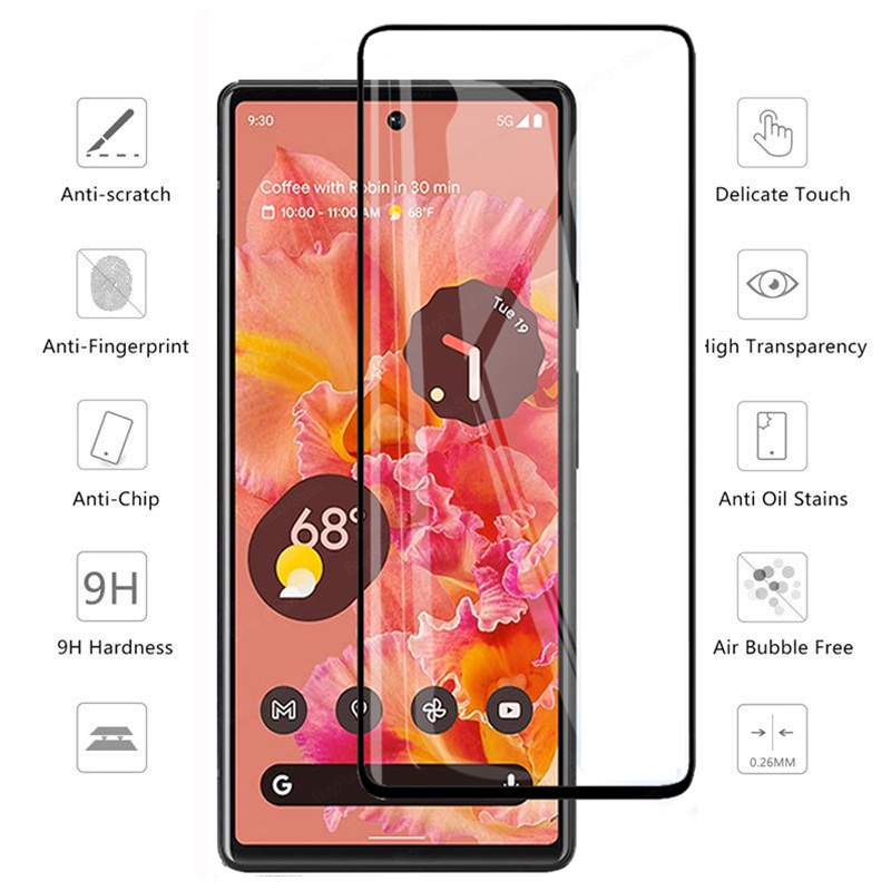 Kính cường lực 9H 2 trong 1 bảo vệ camera cho Google Pixel 6 Pixel 6 GB7N6 G9S9B1