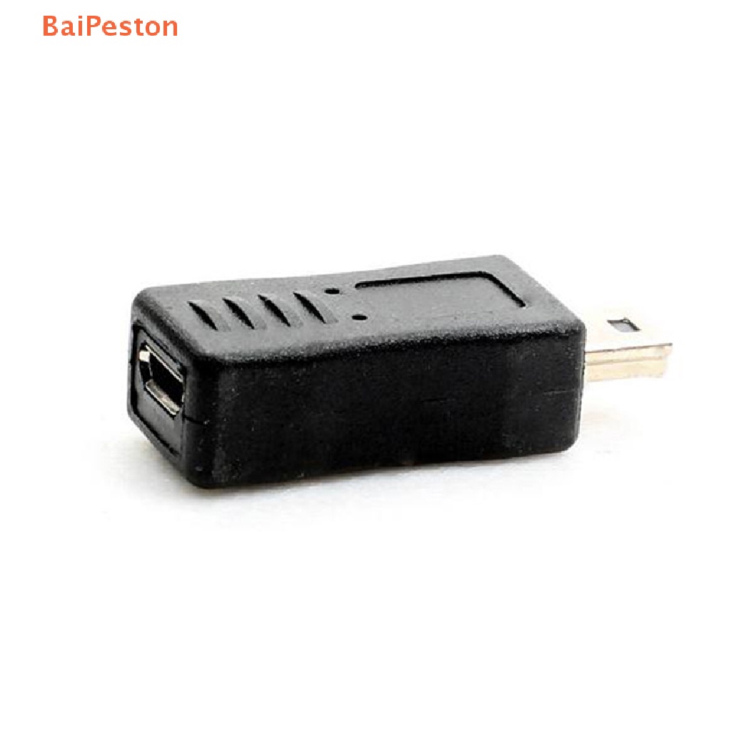 Đầu Chuyển Đổi Micro USB Female Sang Mini USB Male Màu Đen