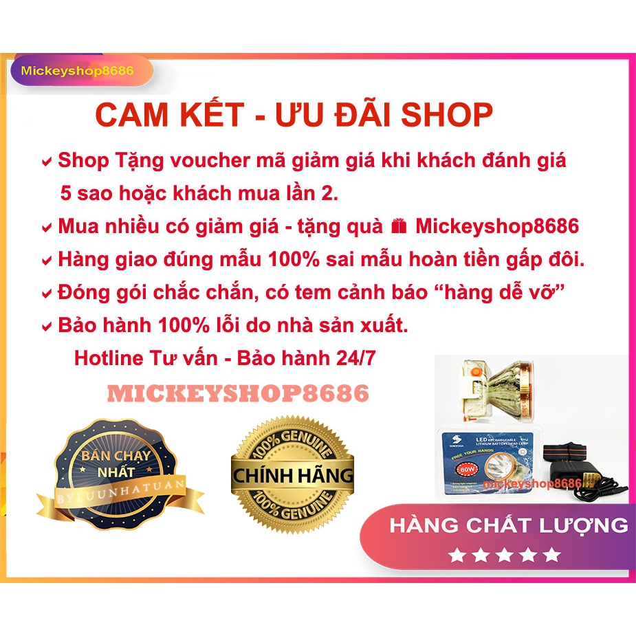 Đèn pin đội đầu SUNCESSA K18 60W siêu sáng chống nước kín nước Ánh sáng vàng và trắng đèn đeo đầu đi rừng soi ếch lặn