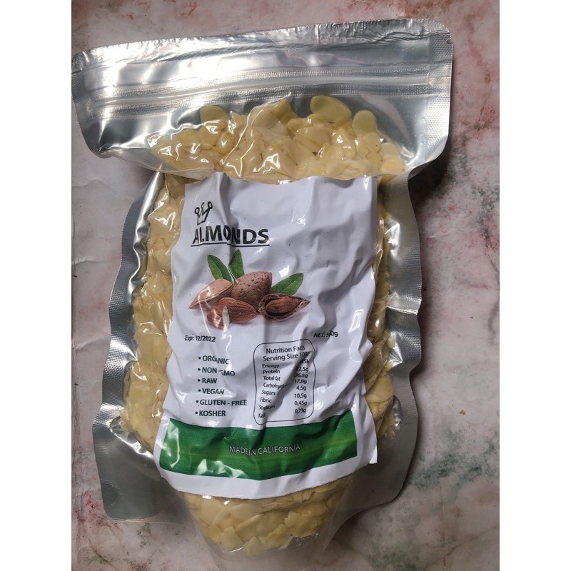 [Mã 159FMCGSALE giảm 8% đơn 500K] 500g Hạnh nhân lát Mỹ