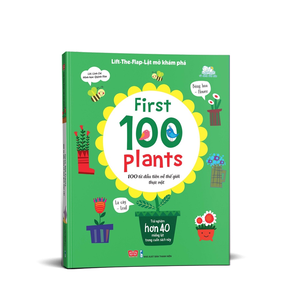 Sách-Lift-The-Flap - Lật mở khám phá - First 100 Plants - 100 từ đầu tiên về thế giới thực vật