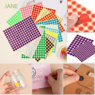 Set 252 Tem màu dán tròn giấy nhiều màu, tem đánh dấu theo loại