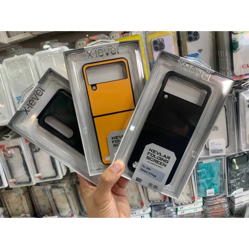 Ốp lưng X-Level Kevlar vân da các bon cho samsung Z Fold 4 - ZFlip 4