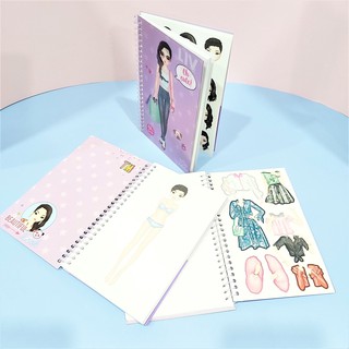 Sách hình dán stickers thiết kế thời trang trang phục Topmodel