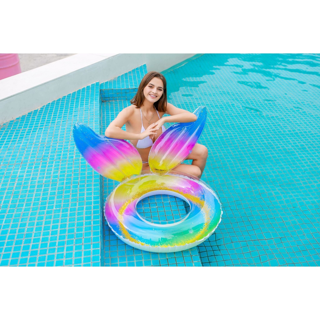 Phao bơi phao tai thỏ/ phao trái tim/ phao trang trí đi bơi đi biển hè