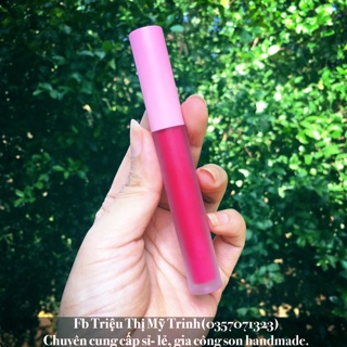 (Tặng son dưỡng) Son kem matte mẫu nắp hồng