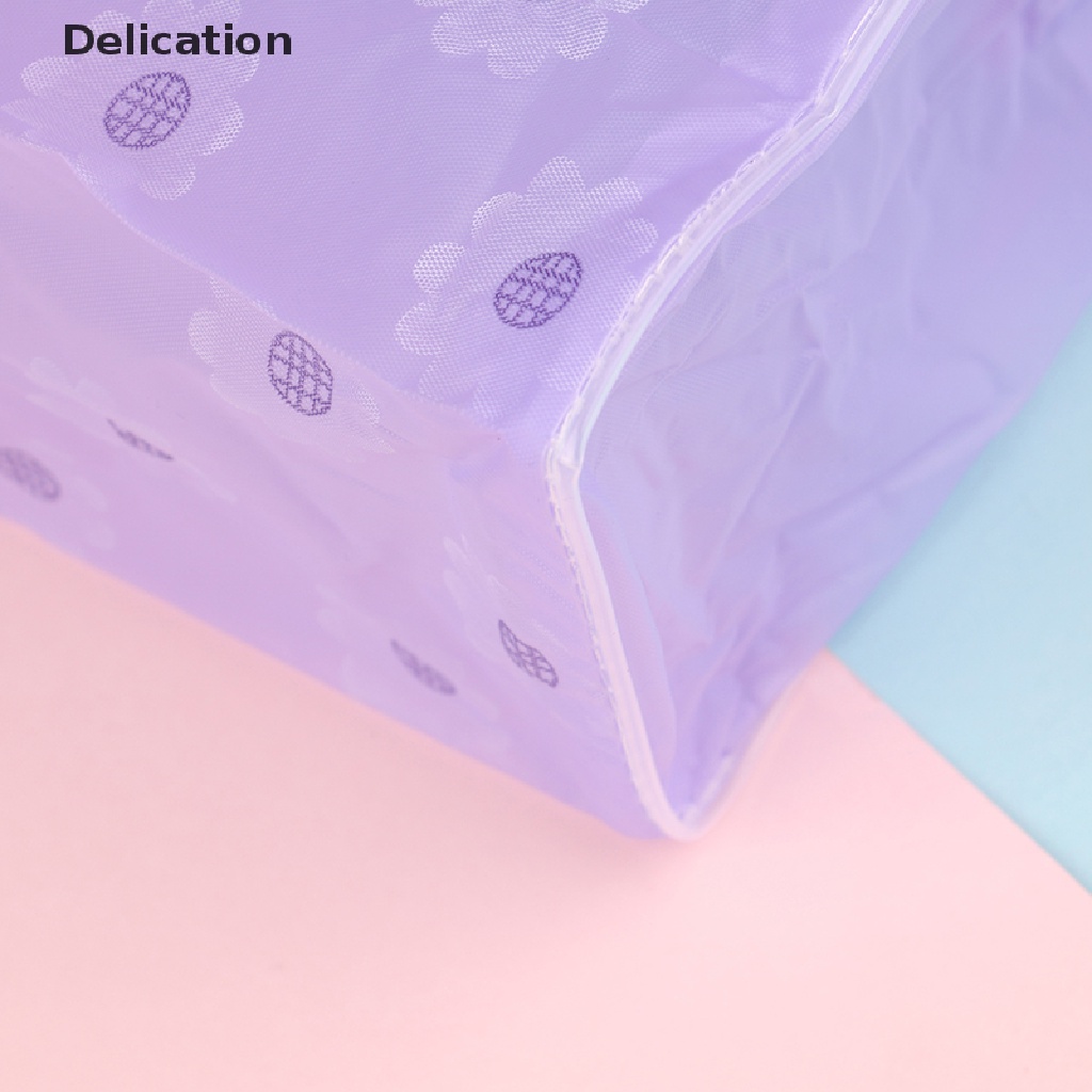 [Hàng mới về] Túi đựng mỹ phẩm trang điểm vật dụng vệ sinh cá nhân nhựa PVC trong suốt có khóa kéo dành cho du lịch