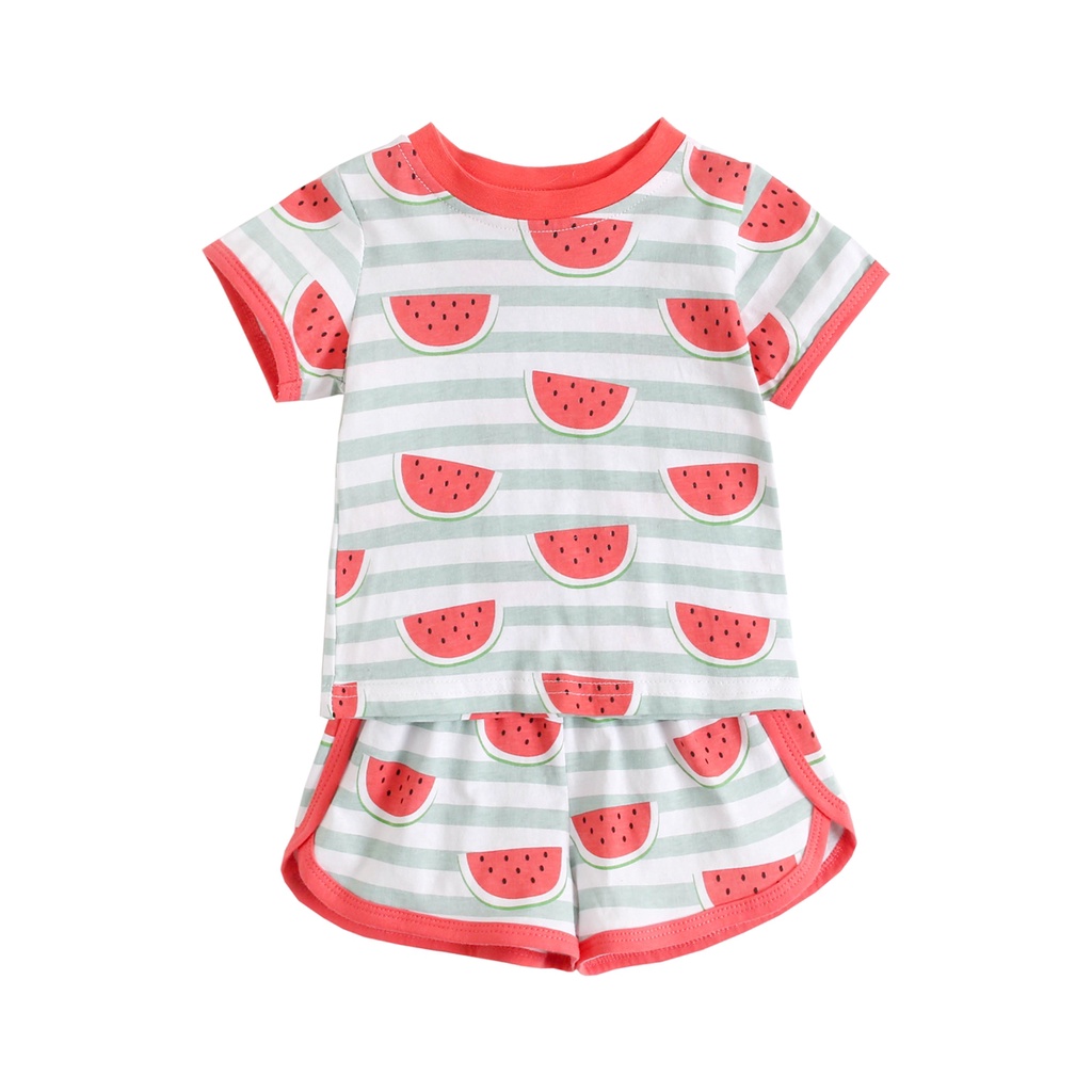 Set áo thun + quần short Sanlutoz chất liệu cotton thời trang mùa hè cho bé