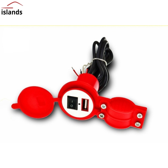 Bộ sạc USB 12V đến 5V 1.5A chống thấm nước dùng cho xe máy