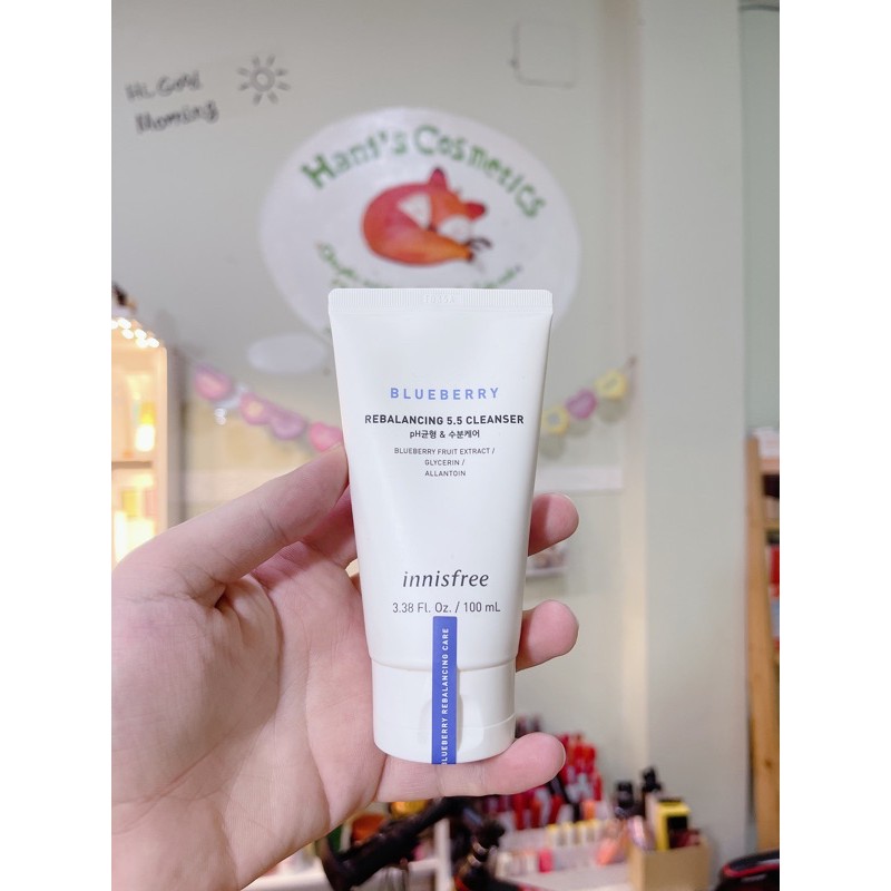 Sữa Rửa Mặt Innisfree Blueberry Rebalancing 5.5 Cleanser