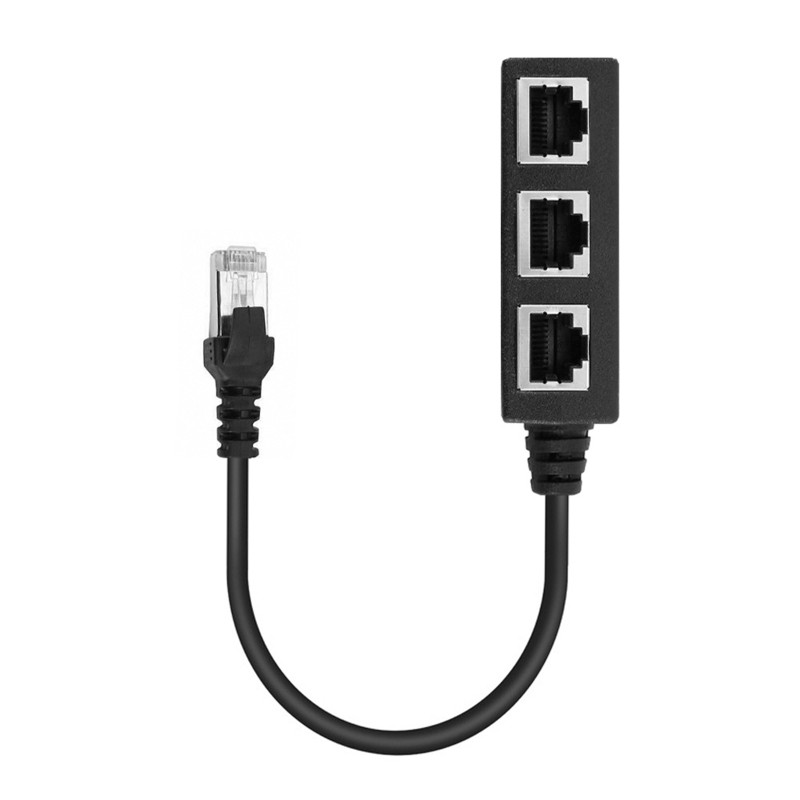 Bộ Chia Cổng Mạng Lan Rj45 1 Male Sang 3 Female