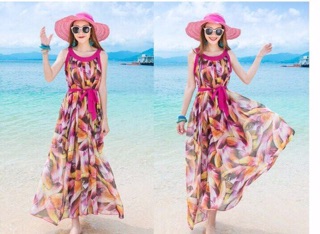 MAXI VOAN LỤA THẮT EO CAO CẤP - HÀNG NHẬP LOẠI 1