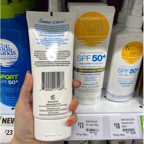 Kem Chống Nắng Bondi Sands SPF 50+ 150ml Úc