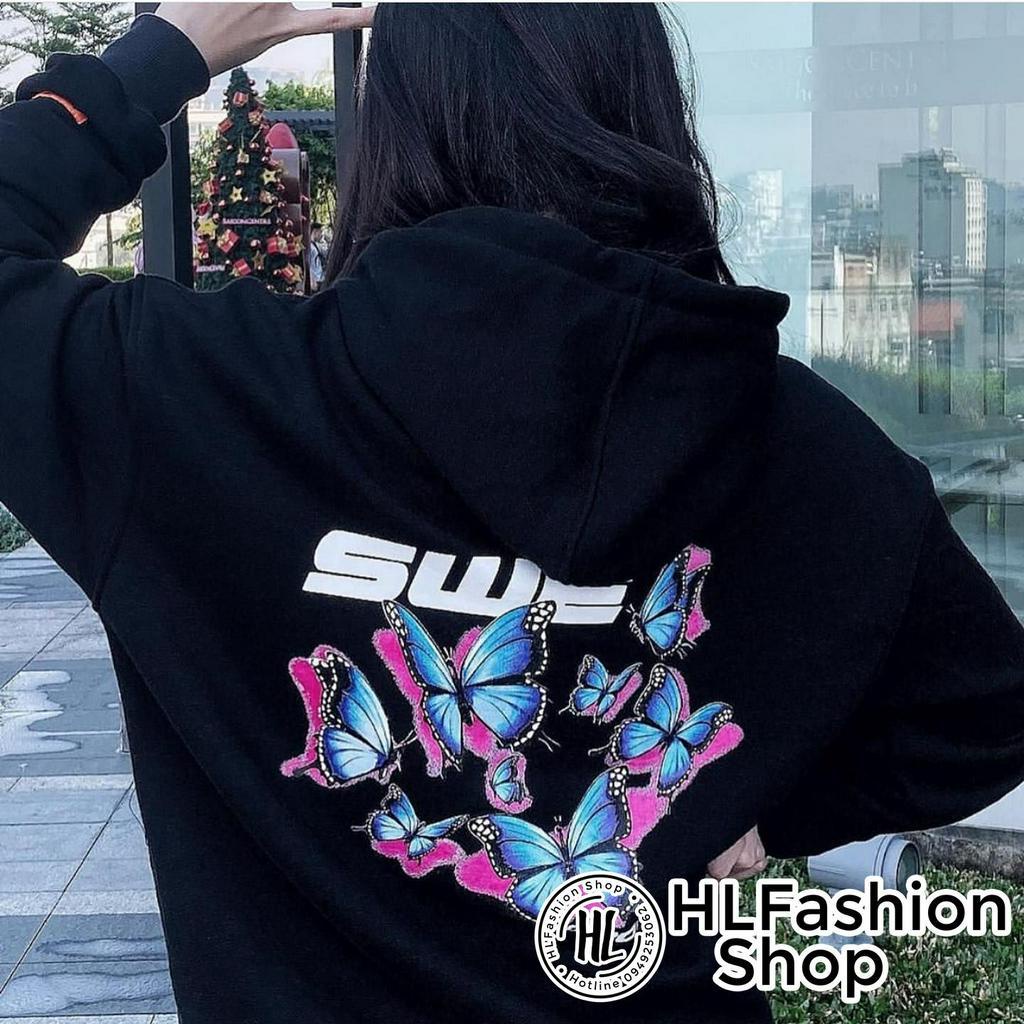 Áo khoác hoodie nam nữ CRE SWEE siêu ấm, áo khoác nỉ form rộng HLFashion
