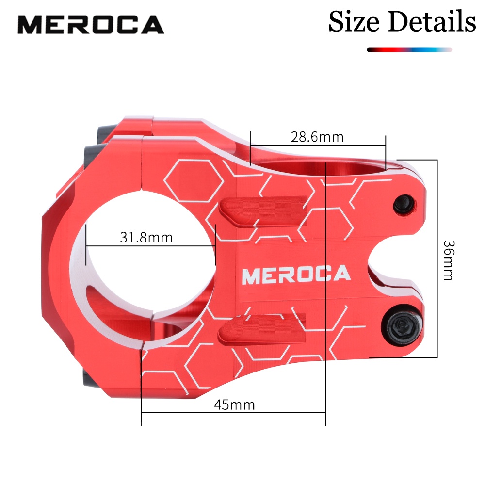 MEROCA Pô Tăng Xe Đạp Pô Tăng Ghi Đông 31.8*35MM Pô Tăng Xe Đạp Leo Núi Siêu Nhẹ Hợp Kim Nhôm CNC Pô Tăng Xe Đạp Địa Hình/Leo Núi 28.6 Honsun
