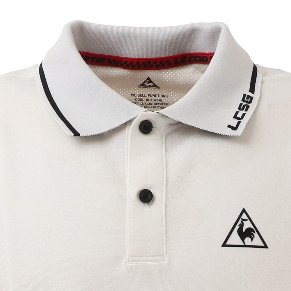 Áo T -Shirt Le coq sportif nam có cổ QGMRJA30-WH00