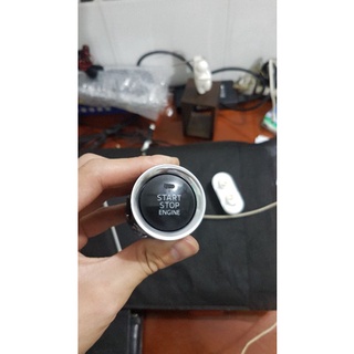 Nút đề nổ, start stop viền crom sáng xe mazda