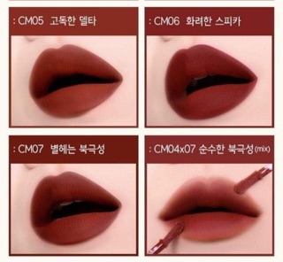 [Xả kho nghỉ bán son ]( Hàng Auth ) Son Black Rouge Cream Matt Rouge Color Chart