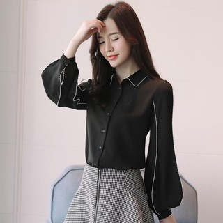 Set sơ mi viền chân váy vạt chéo
