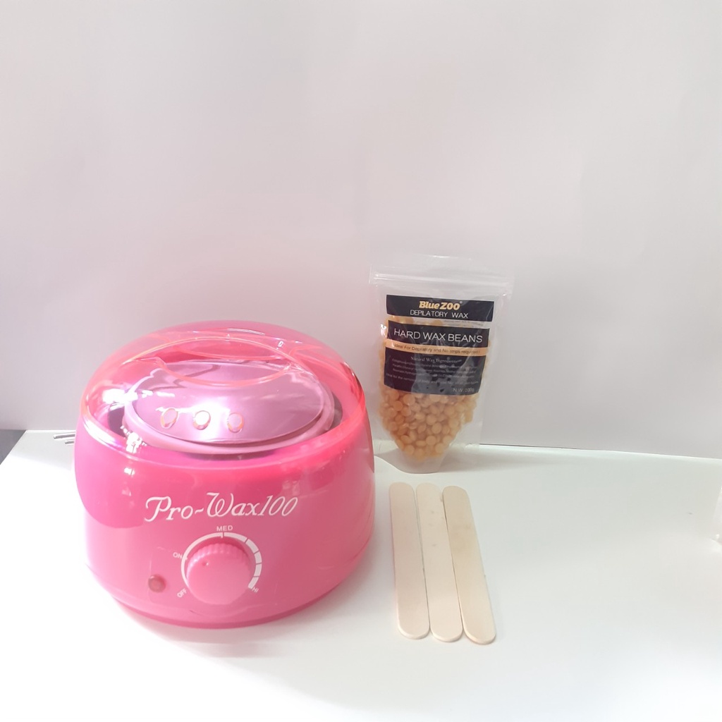 Nồi Wax lông PRO100, 3 Màu: Đen - Trắng - Hồng, Bảo hành 6 tháng (Miễn phí que lấy sáp). | BigBuy360 - bigbuy360.vn