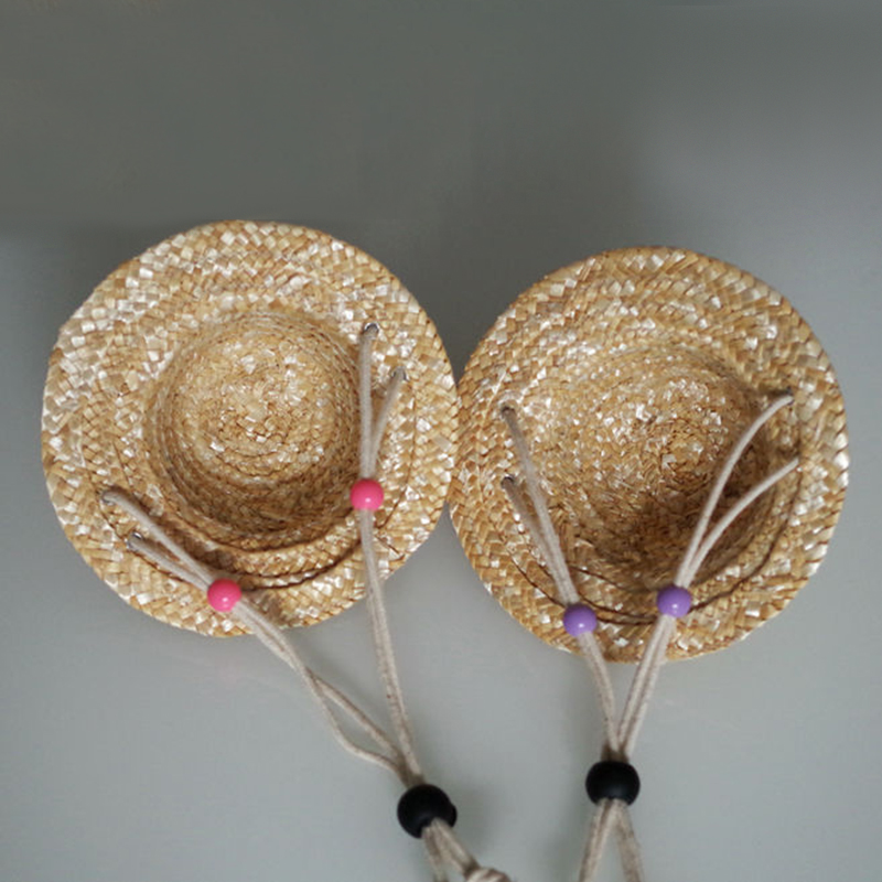 1 Nón Rơm Đan Mùa Hè Cho Thú Cưng