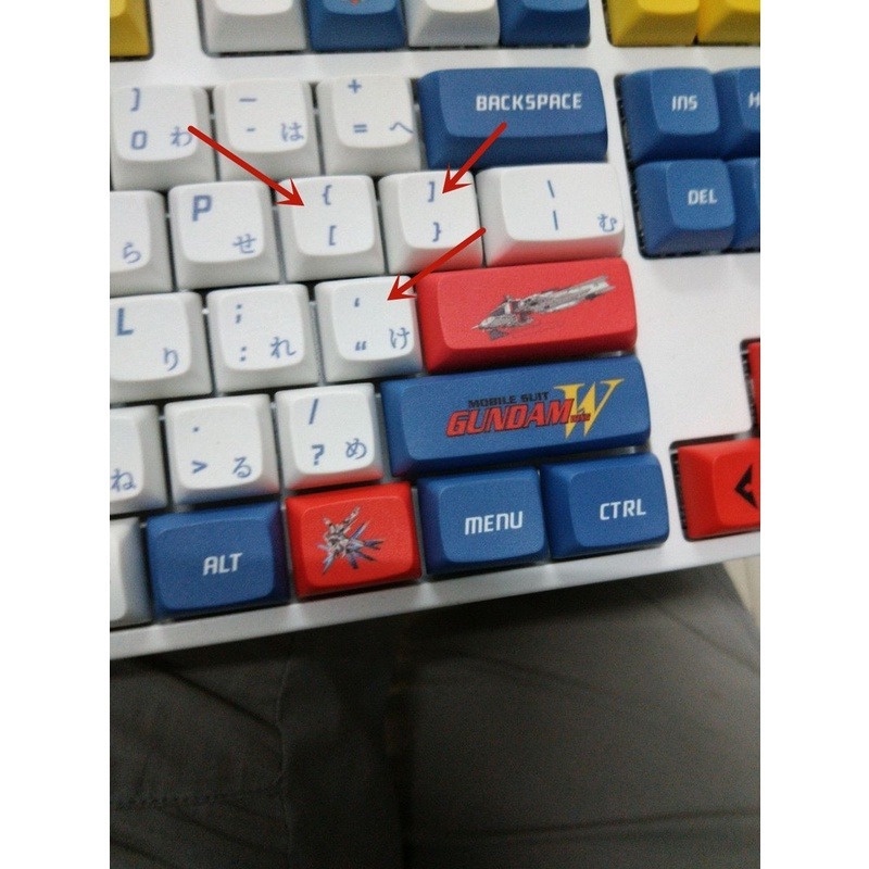 Gundam Keycap XDA Hồ sơ Anime Keycap PBT Thuốc nhuộm Thăng hoa Bàn phím cơ học Keycap Keycaps tùy chỉnh 120 phím