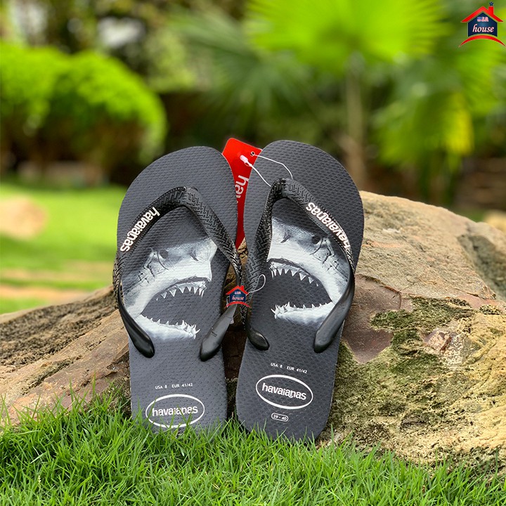 Dép Havaianas nam TOP PHOTOPRINT SANDAL BLACK/BLACK/GREY