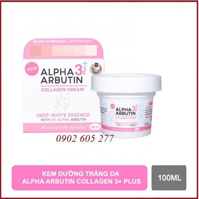 [hàng chính hãng] KEM DƯỠNG TRẮNG DA BODY ALPHA ARBUTIN COLLAGEN THÁI LAN