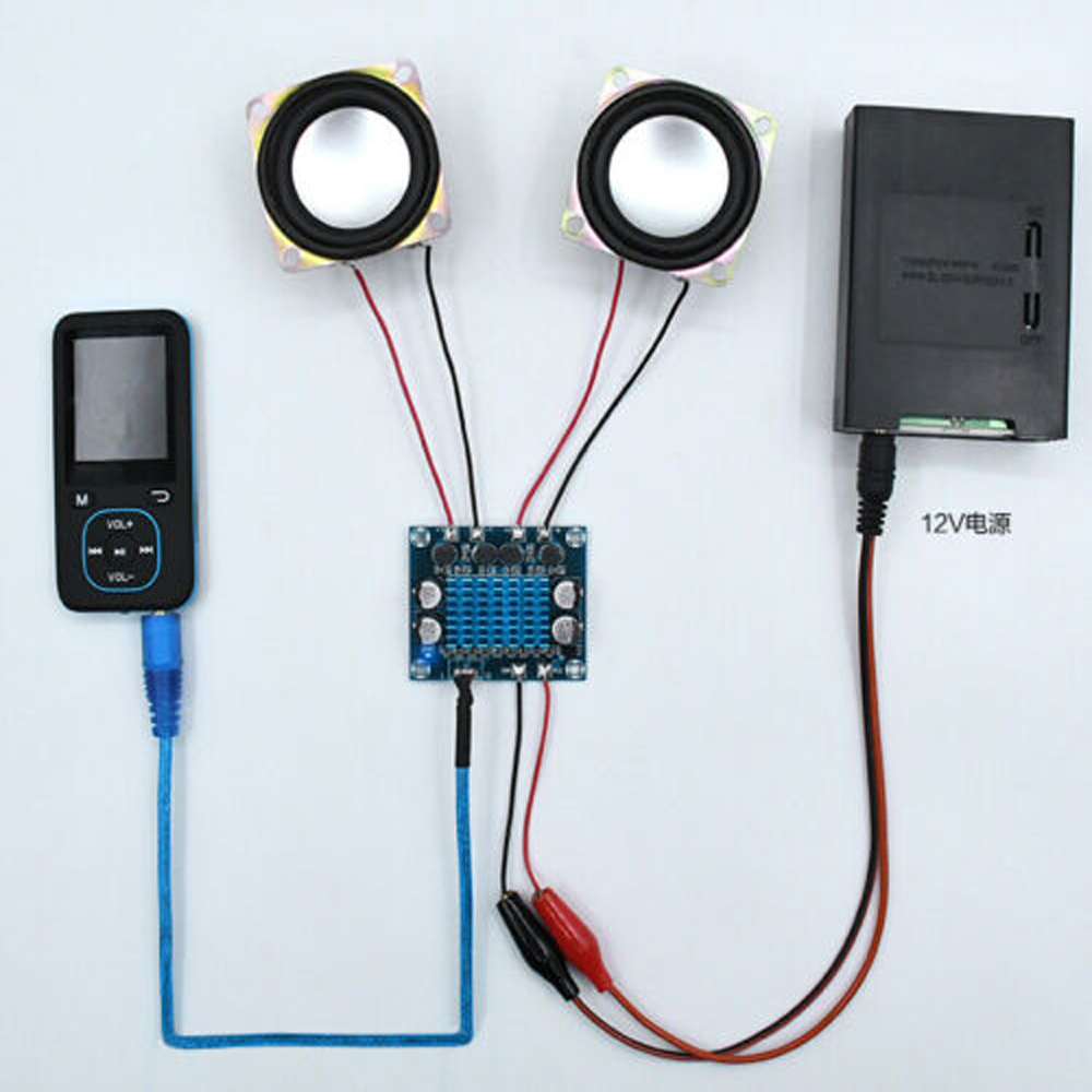Bảng khuếch đại âm thanh kỹ thuật số với độ phân giải cao 2 kênh C6-001 TPA3110 XH-A232 DC8-26V 2*30W
