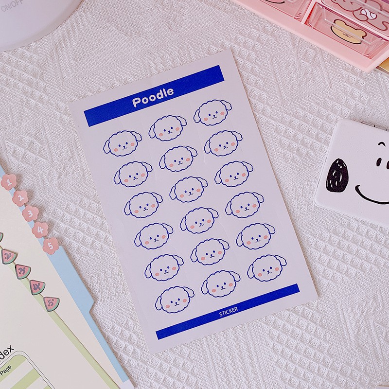 Sticker thỏ, gấu, cừu cho bé