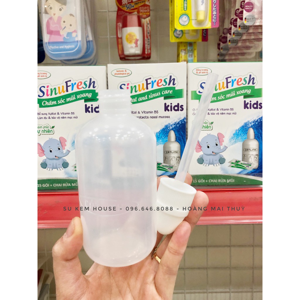 Bình rửa mũi SinuFresh kèm muối sinh lý (set)