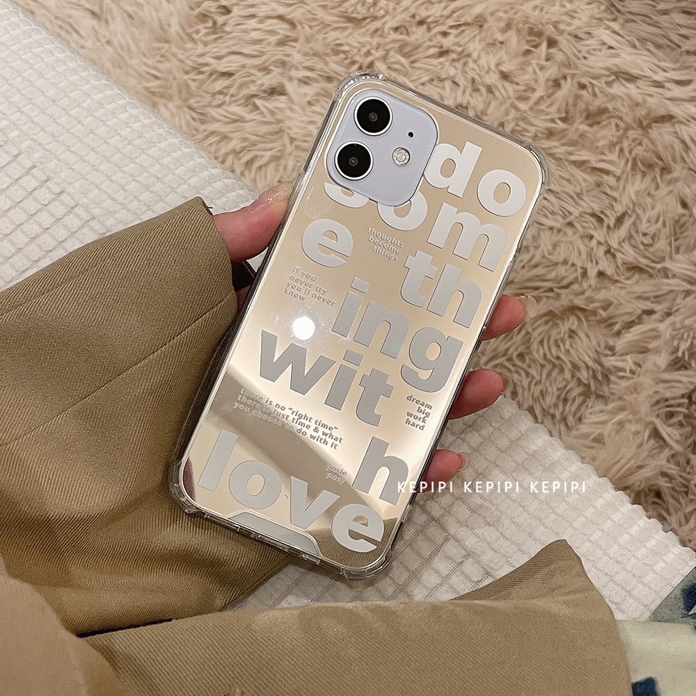 Ốp Điện Thoại Mặt Gương In Chữ x Apple 11 iPhone12ProMax