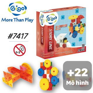 Đồ chơi lắp ráp Xe hơi mini 24 mô hình 51 miếng ghép 7417 Gigo toys