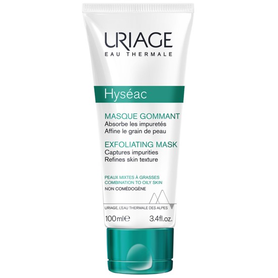 URIAGE Hyséac Exfoliating Mask: Mặt Nạ Tẩy Da Chết cho Da Dầu, Mụn (100ml)