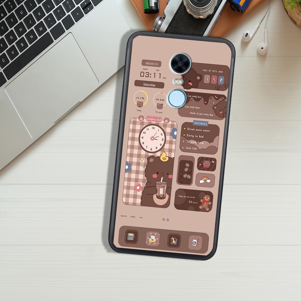 ỐP LƯNG XIAOMI REDMI 5 - REDMI 5 PLUS - REDMI NOTE 3 , IN HÌNH GẤU NÂU CHOCOLATE ĐÁNG YÊU.