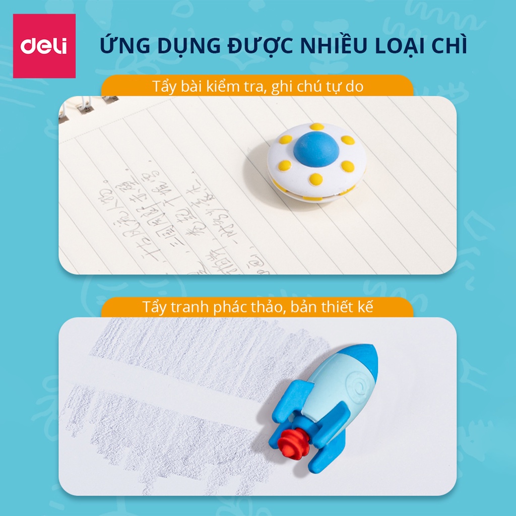 Tẩy hình dáng phi hành gia Deli mẫu ngẫu nhiên - 71087