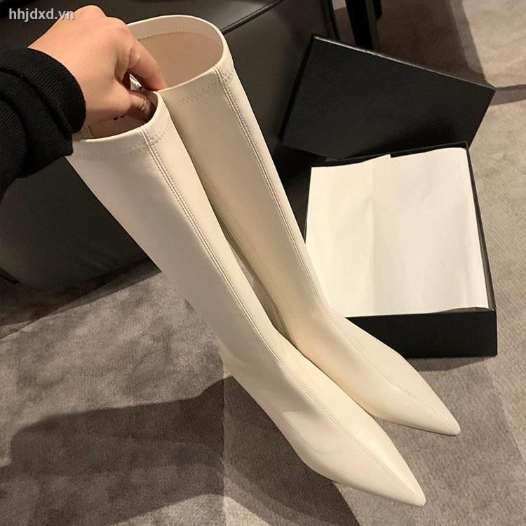 Giày Bốt Da Cổ Cao Đến Đầu Gối Lót Nhung Dày Thời Trang Thu Đông Cho Nữ | BigBuy360 - bigbuy360.vn