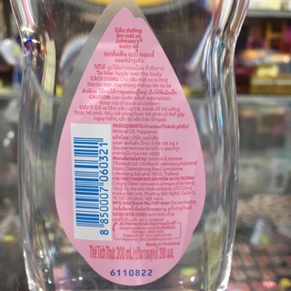 Dầu massaage jonsonbaby 200ml