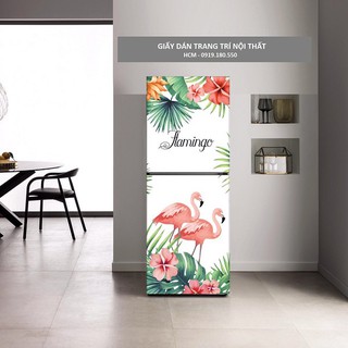 Giấy Decal Dán Tủ Lạnh CHIM HỒNG HẠC