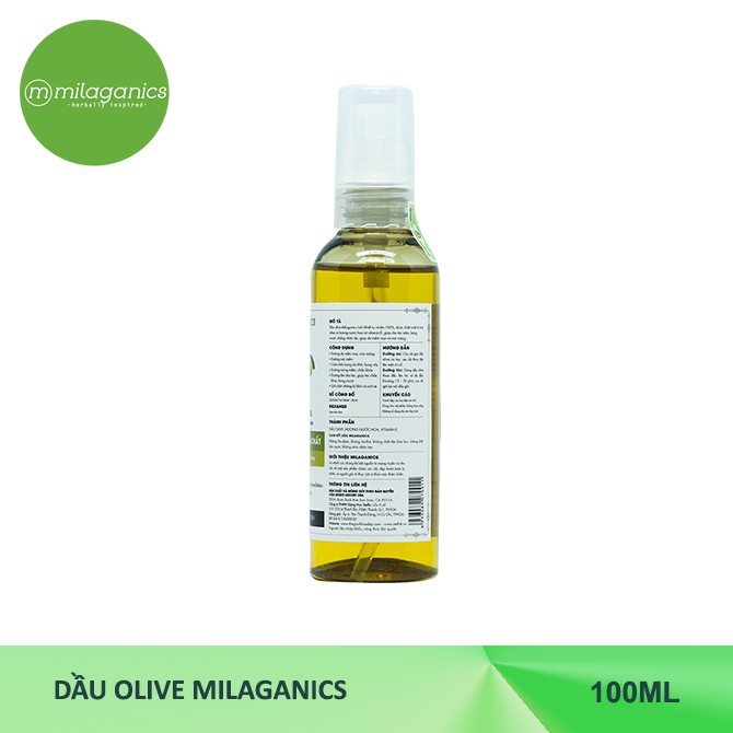 Dầu Olive MILAGANICS 100ml | BigBuy360 - bigbuy360.vn