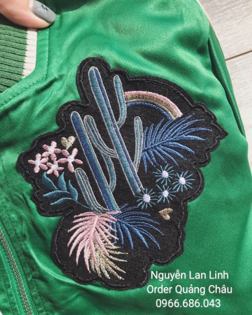 BOMBER XANH HỌA TIẾT