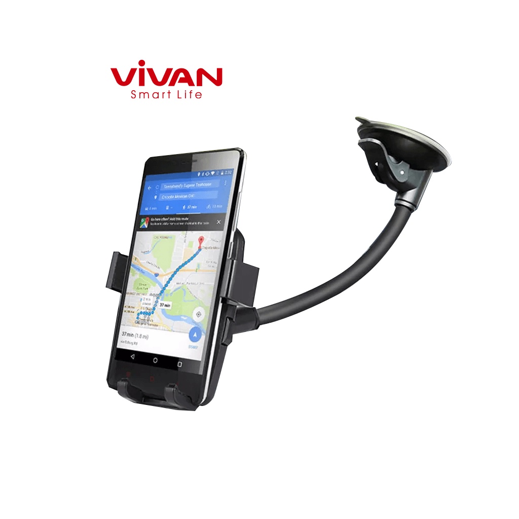 Giá Đỡ Điện Thoại Xe Ô Tô VIVAN RT-CH06 Có thể Xoay 360 độ Linh Hoạt - Chất Liệu Nhôm Và Nhựa ABS Cứng Cáp