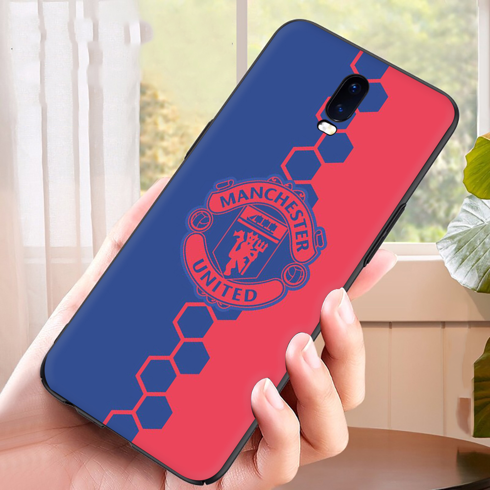 Ốp Điện Thoại Tpu Dẻo Màu Đen In Hình Logo Manchester United Cho Oppo F5 A73 F7 F9 A7x F9 Pro F11 A9 2019 F11 Pro