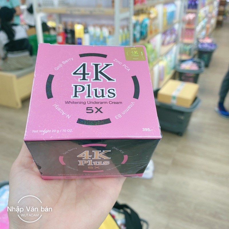 01 Hũ Kem 4K Giảm Thâm Vùng Nách 20gr Thái Lan Chính Hãng